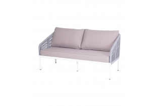 MR1000966 диван плетеный из роупа (веревки) двухместный, цвет светло-серый